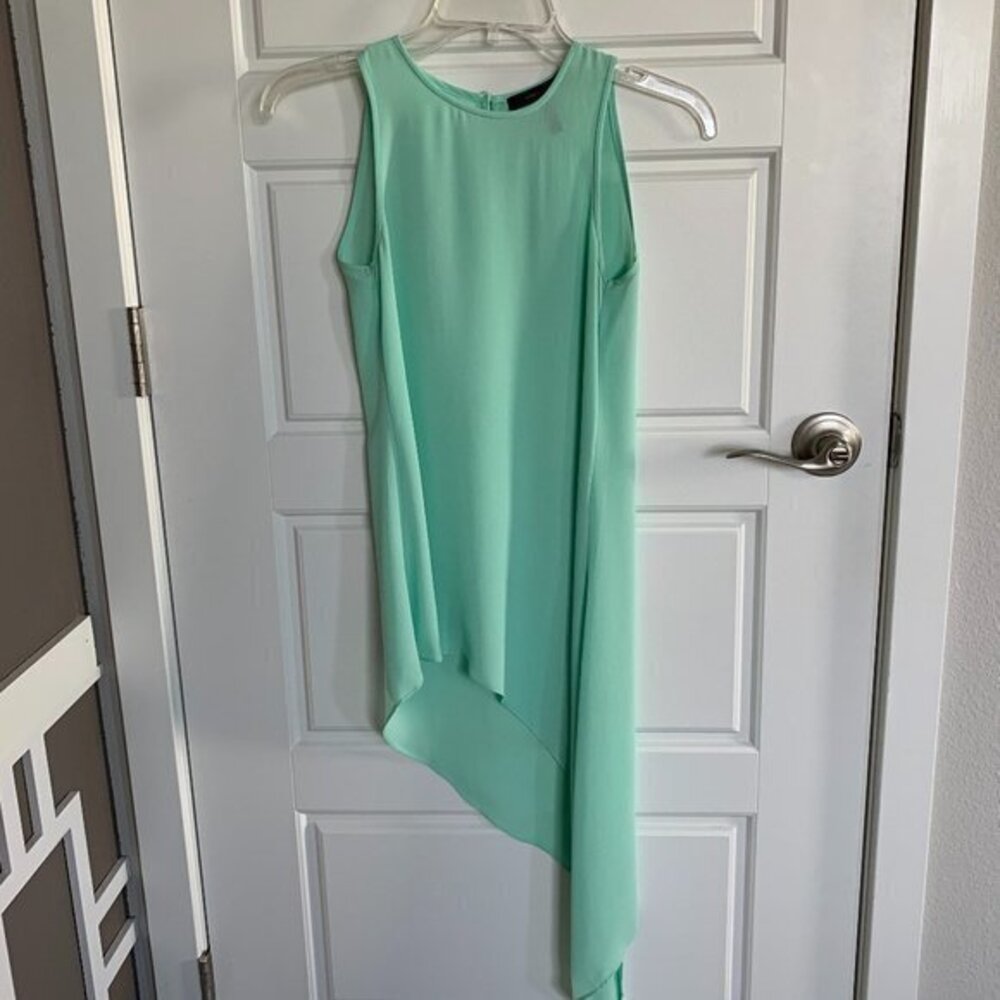 BCBGMaxAzria Asymmetrical Sleeveless Top